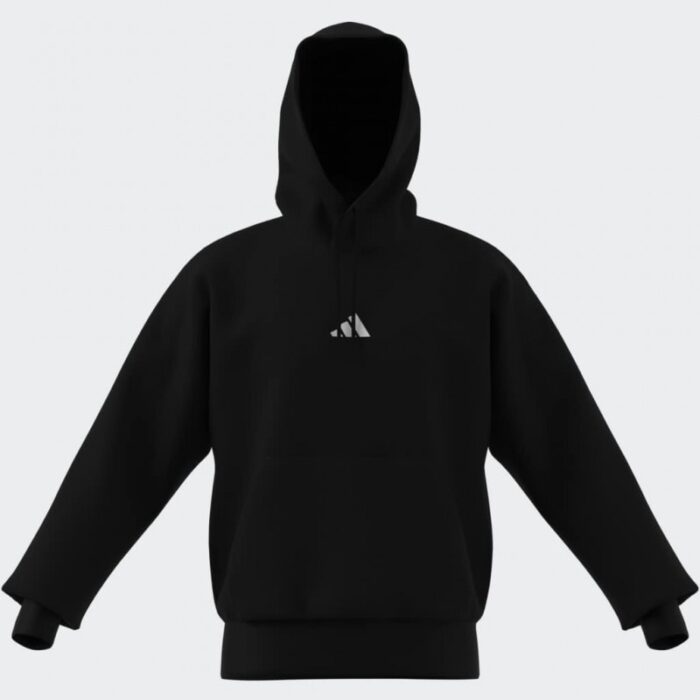 ⁦adidas Men's Essentials Feelcozy Fleece Hoodie - Black⁩ - الصورة ⁦8⁩