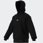 ⁦adidas Men's Essentials Feelcozy Fleece Hoodie - Black⁩ - الصورة ⁦15⁩