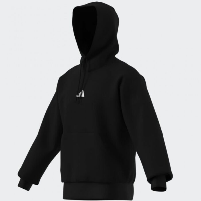 ⁦adidas Men's Essentials Feelcozy Fleece Hoodie - Black⁩ - الصورة ⁦15⁩