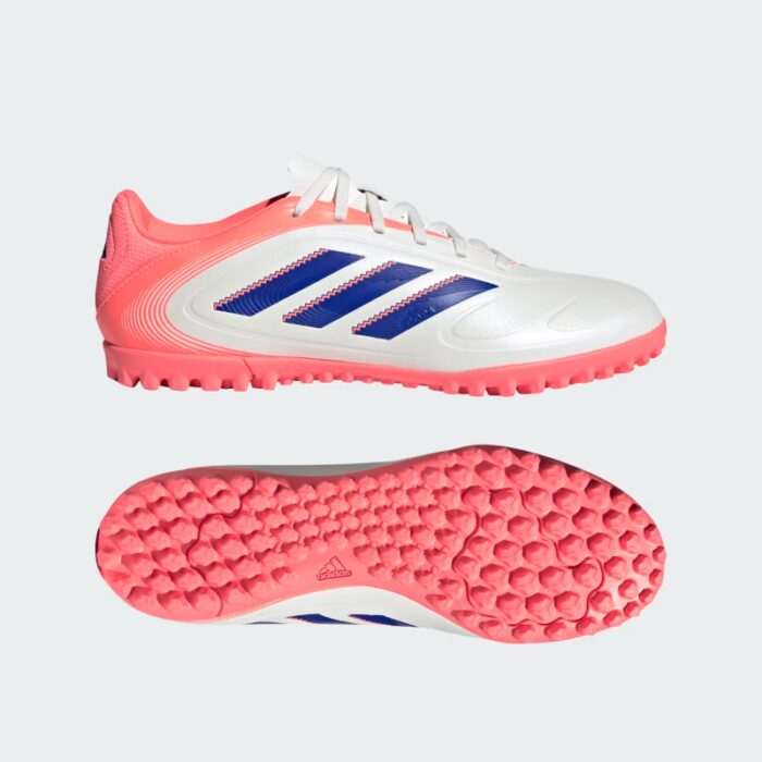 ⁦adidas Mens' Copa Pure 3 Club Turf Boots - White⁩ - الصورة ⁦8⁩