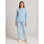 بيجامة فرو للصبايا لون أزرق سماوي