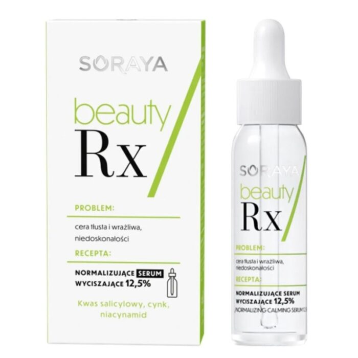 ⁦SORAYA Beauty Rx Normalizing serum سيروم سورايا بيوتي آر إكس المُهدئ والمُنعش للبشرة بحمض الساليسيليك والزنك والنياسيناميد 30 مل⁩ - الصورة ⁦2⁩