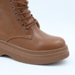 ⁦بسطار جلد للنساء لون بني⁩ - الصورة ⁦3⁩