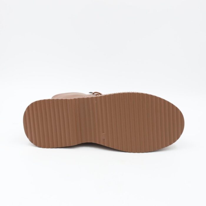 ⁦بسطار جلد للنساء لون بني⁩ - الصورة ⁦9⁩