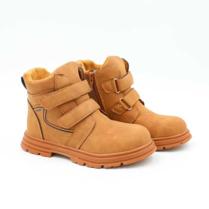⁦حذاء شتوي للأطفال لون عسلي⁩ - الصورة ⁦5⁩