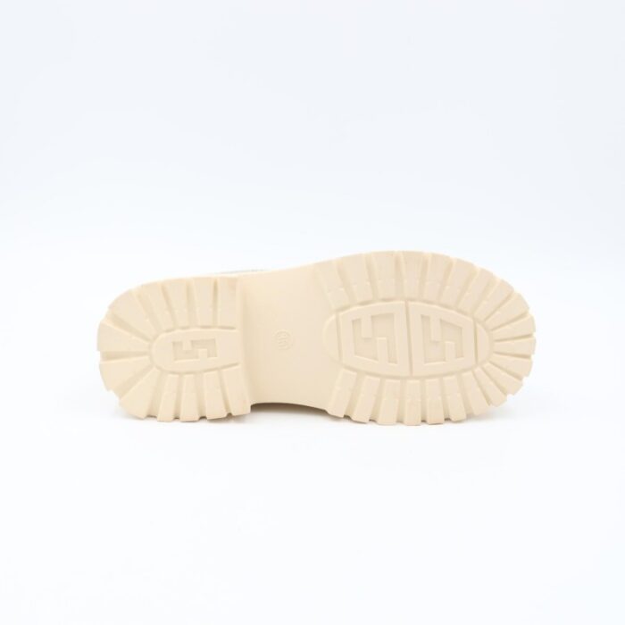 ⁦بسطار جلد للأطفال لون بيج⁩ - الصورة ⁦2⁩