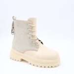 ⁦بسطار جلد للأطفال لون بيج⁩ - الصورة ⁦3⁩