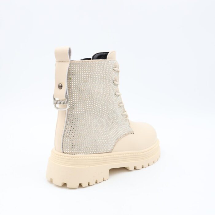 ⁦بسطار جلد للأطفال لون بيج⁩ - الصورة ⁦4⁩