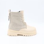 ⁦بسطار جلد للأطفال لون بيج⁩ - الصورة ⁦6⁩