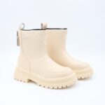 ⁦بسطار جلد للأطفال لون بيج⁩ - الصورة ⁦5⁩