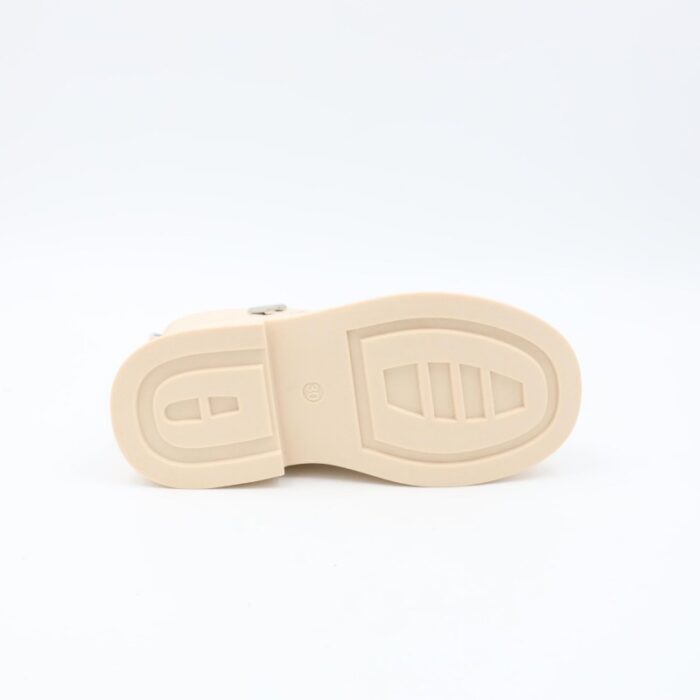 ⁦بسطار جلد للأطفال لون بيج⁩ - الصورة ⁦2⁩