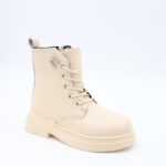 ⁦بسطار جلد للأطفال لون بيج⁩ - الصورة ⁦5⁩