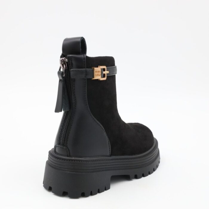 ⁦بسطار للأطفال لون أسود⁩ - الصورة ⁦4⁩