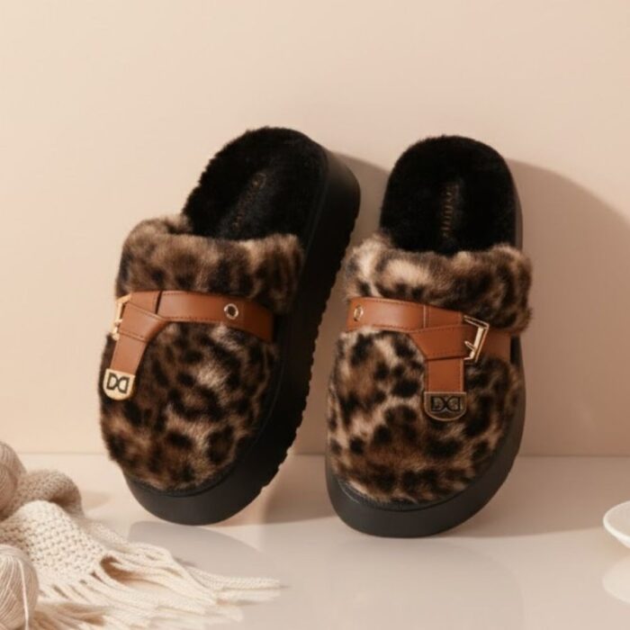 ⁦شبشب شتوي للنساء لون بني⁩ - الصورة ⁦8⁩