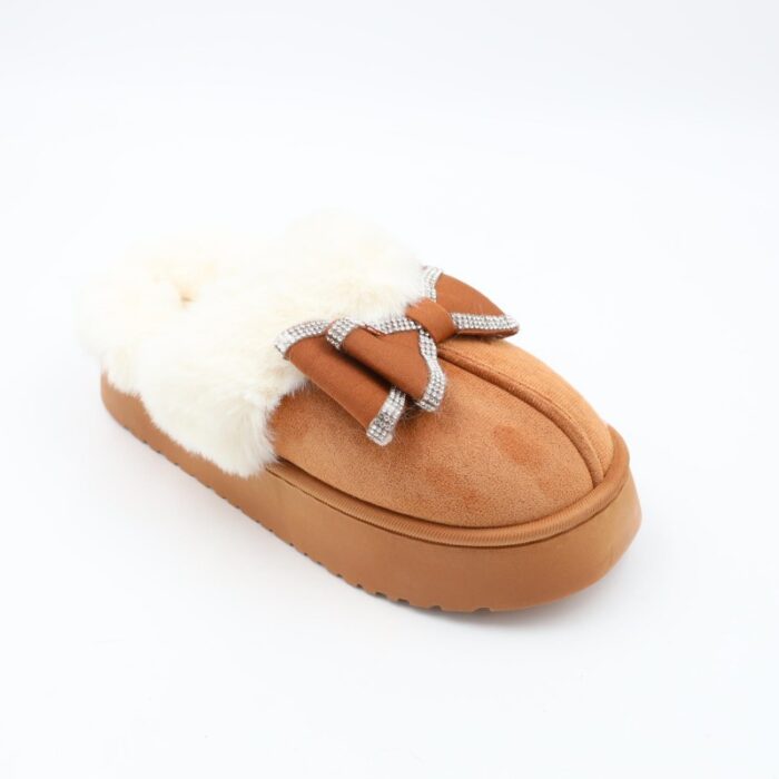 ⁦شبشب شتوي للنساء لون عسلي⁩ - الصورة ⁦3⁩