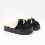 شبشب شتوي للنساء لون أسود