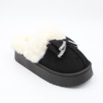 ⁦شبشب شتوي للنساء لون أسود⁩ - الصورة ⁦2⁩