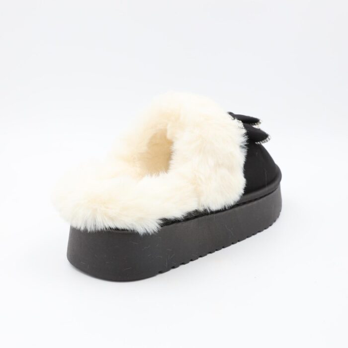 ⁦شبشب شتوي للنساء لون أسود⁩ - الصورة ⁦6⁩