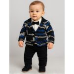 طقم بيبي 4 قطع لون كحلي و أسود