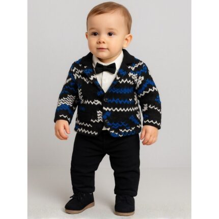 طقم بيبي 4 قطع لون كحلي و أسود