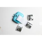 كاميرا إلكترونية مع طباعة فورية لون أزرق