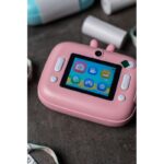 كاميرا إلكترونية مع طباعة فورية لون زهري