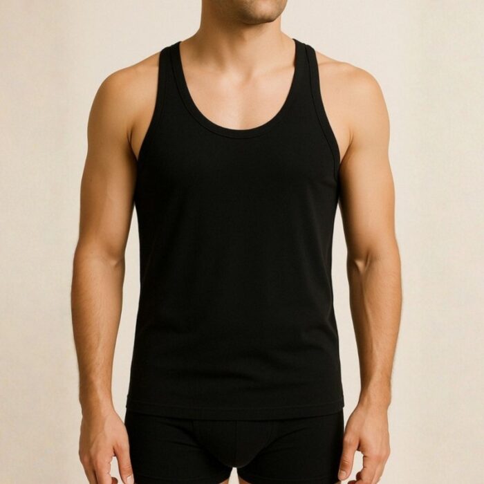 ⁦شباح رجالي لون أسود قطن من جقليص صناعة سوريا⁩ - الصورة ⁦2⁩