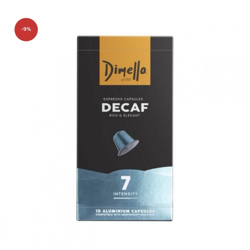 103393153_6970e17831db8 علبة كبسولات اسبريسو ( 10 كبسولات ) dimello decaf - الصورة 1
