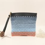 ⁦جزدان كروشية لون مونس - نكشة فن⁩ - الصورة ⁦2⁩