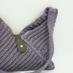 ⁦شنطة كروشية لف لون سكني - نكشة فن⁩ - الصورة ⁦3⁩