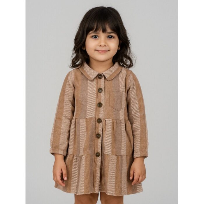 ⁦فستان بناتي لون بيج⁩ - الصورة ⁦2⁩