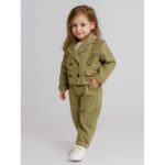 طقم بناتي قطعتين لون أخضر