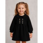 فستان بناتي لون أسود