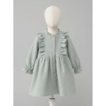 ⁦فستان بناتي لون أخضر⁩ - الصورة ⁦2⁩