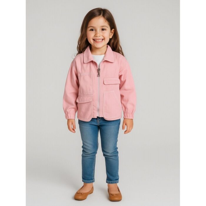 ⁦جاكيت بناتي لون زهري⁩ - الصورة ⁦2⁩