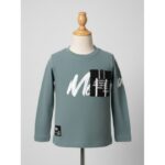 ⁦بلوزة ولادي بأكمام طويلة لون تركواز⁩ - الصورة ⁦2⁩