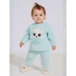 بيجامة ولادية قطعتين فوتر