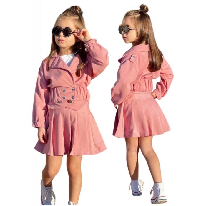 ⁦فستان بناتي لون زهري⁩ - الصورة ⁦2⁩