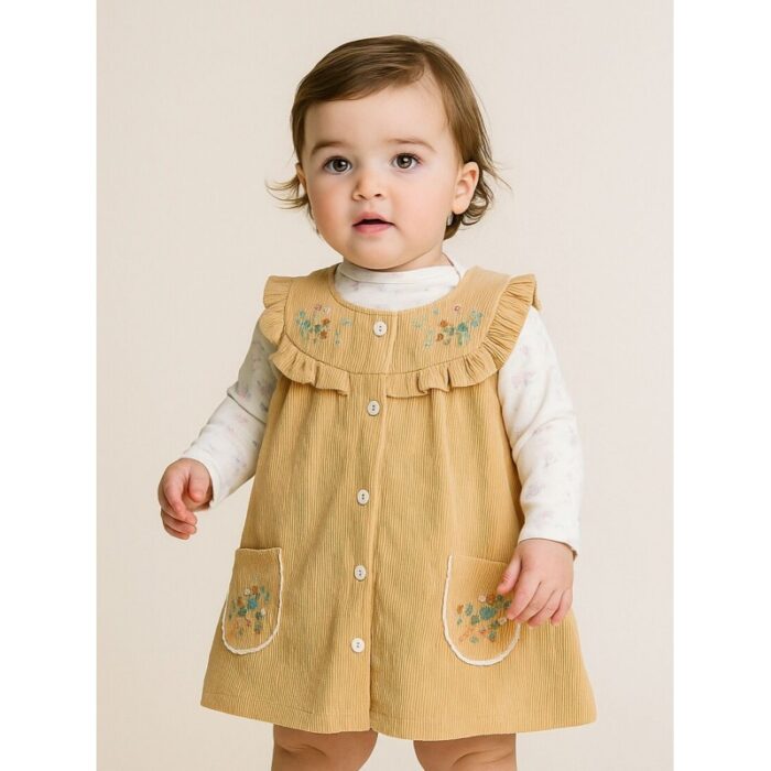 ⁦فستان بناتي لون رمادي⁩ - الصورة ⁦2⁩