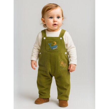 أفرهول ولادي + بلوزة لون زيتي