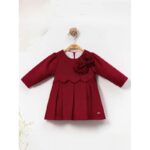 فستان بناتي لون أحمر