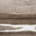 ⁦[14112406] طقم غطاء تخت 6 قطع FLOWER WINTER WOLF BEIGE KING 260×240 CM⁩ - الصورة ⁦3⁩