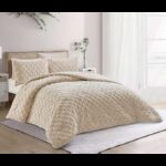 [14112106] طقم غطاء تخت 6 قطع FLOWER WINTER RUBIK BEIGE KING 260×240 CM