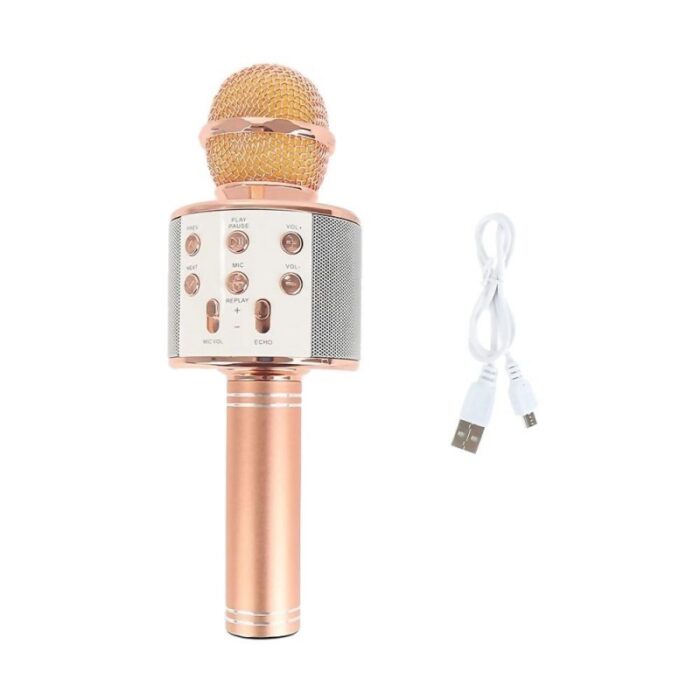 ⁦ميكروفون لاسلكي كاريوكي ومشغل USB ستيريو وبلوتوث مع MIC⁩ - الصورة ⁦4⁩