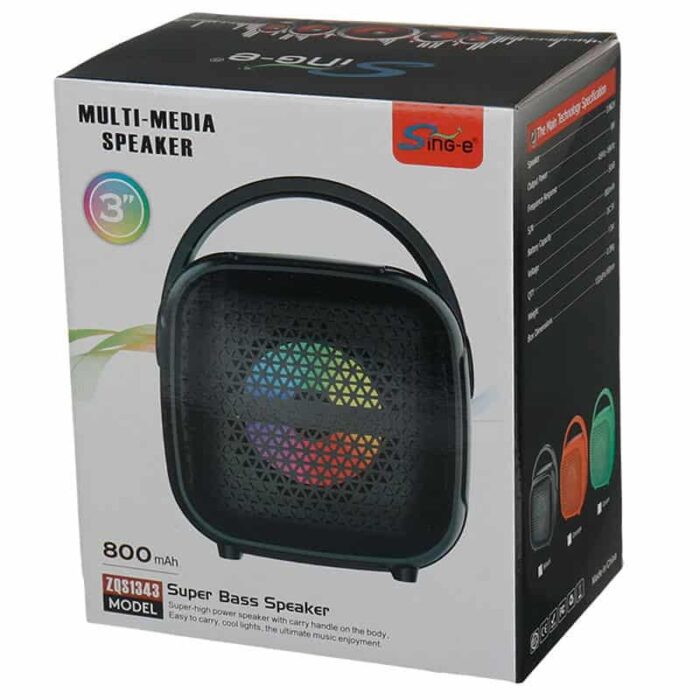 ⁦سبيكر كاريوكي صغير ومحمول يعمل بالبلوتوث حجم 3 بوصة وقوة 800 ميلي أمبير⁩ - الصورة ⁦3⁩