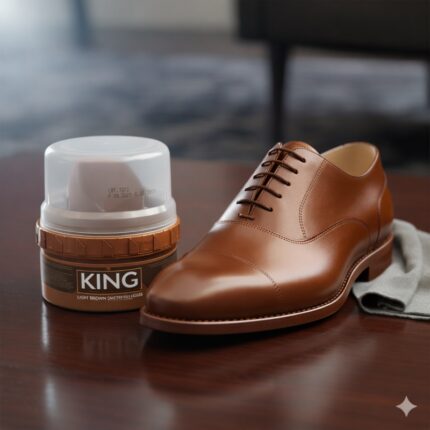 بوية ملمع أحذية تركي لون بني 50 مل ماركة King