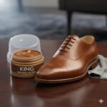 ⁦بوية ملمع أحذية تركي لون بني 50 مل ماركة King⁩ - الصورة ⁦2⁩