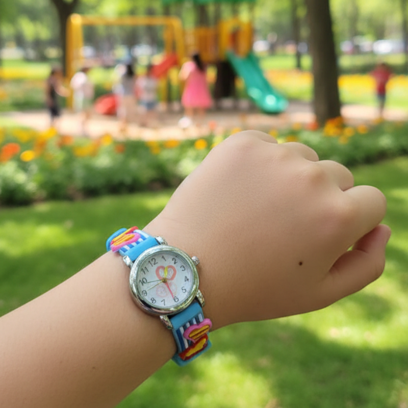⁦ساعة أطفال لطيفة لون أزرق⁩ - الصورة ⁦1⁩