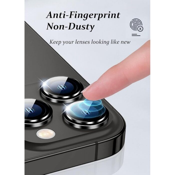 ⁦طقم حماية 2 قطع لعدسات كاميرا لايفون 14 لون أخضر⁩ - الصورة ⁦2⁩