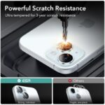 ⁦طقم حماية 2 قطع لعدسات كاميرا لايفون 14 لون أزرق⁩ - الصورة ⁦2⁩